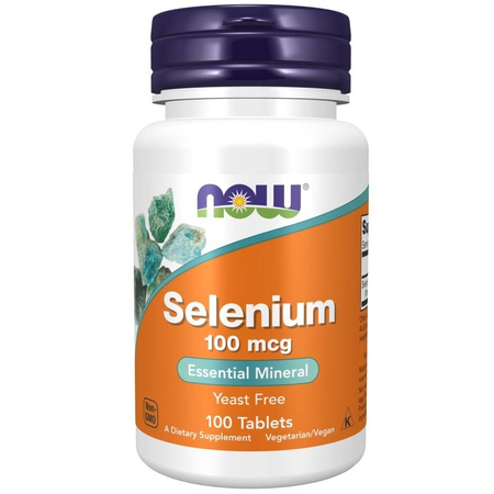 Now Foods Selen 100 mcg 100 tabliet