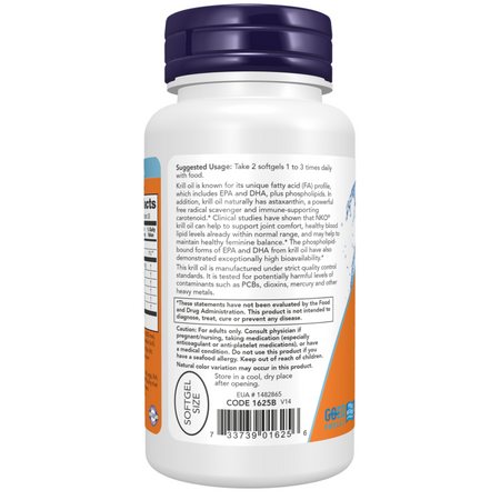 Now Foods Krill Oil 500 mg 60 kapsúl