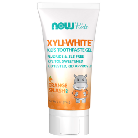 Now Foods XyliWhite Toothpaste Gel Kids Orange 85 g zubná pasta