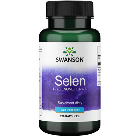 Swanson Selenium L-Selenomethionine 100 mcg 200 kapsúl