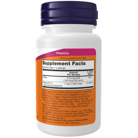 Now Foods Vitamin B-12 1000 mcg 100 tabliet