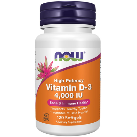 Now Foods Vitamín D3 4000 iu 120 kapsúl