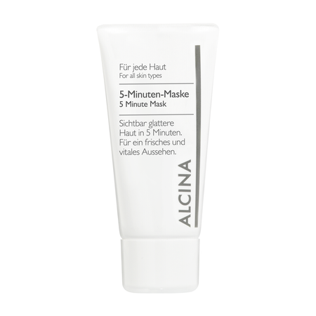ALCINA For all skin types 5 Minute Mask – vyhladzujúca pleťová maska s extraktom z červeného vína, 50 ml
