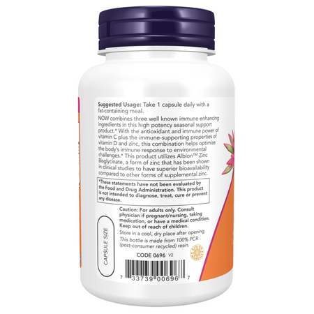 Now Foods C-1000 Zinc D-3 100 veg kapsúl