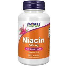 Now Foods Niacin 500 mg 100 kapsúl