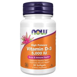 Now Foods Vitamin D-3 5000 iu 30 kapsúl