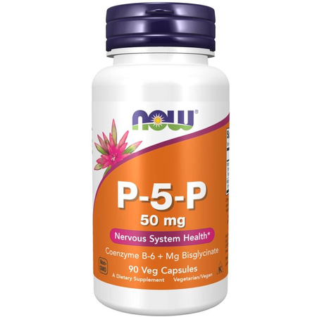 Now Foods Vitamin B6 P-5-P 50 mg 90 kapsúl