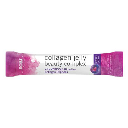 Now Foods Collagen Jelly Beauty Complex Sweet Plum 10 Jelly Sticks