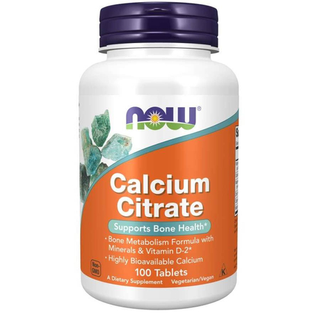 Now Foods Calcium Citrate 100 tabliet