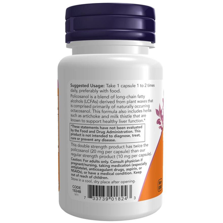 Now Foods Policosanol 20 mg Double Strength 90 veg kapsúl
