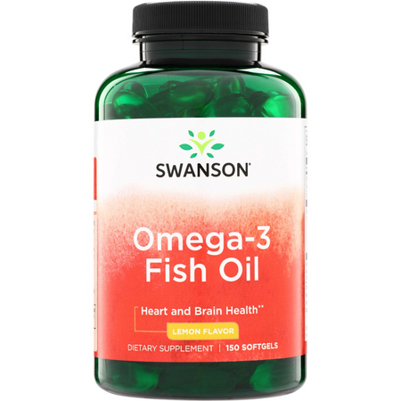 Swanson Omega-3 Fish Oil 180 EPA / 120 DHA 150 kapsúl