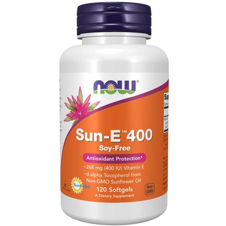 Now Foods Vitamin E-400 (Sun-E) 120 kapsúl