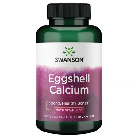 Swanson EggShell Calcium with Vitamin D-3 120 kapsúl