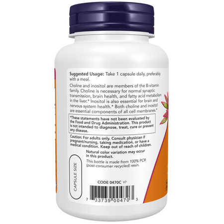 Now Foods Cholin Inositol 100 veg kapsúl