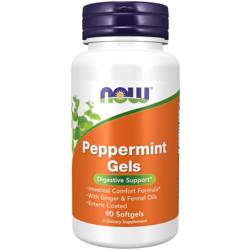 Now Foods Peppermint Gels 90 kapsúl