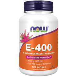 Now Foods Vitamin E-400 s Zmesem tokoferolov 100 kapsúl