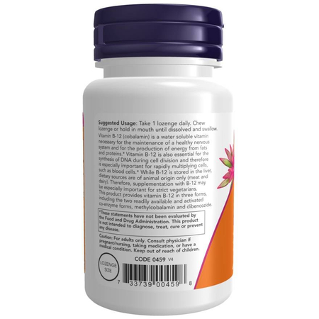 Now Foods Vitamín B12 2000 mcg 100 tabliet