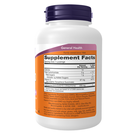 Now Foods Koenzym Q10 200 mg 90 cucací tablety