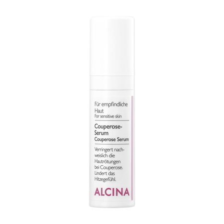 ALCINA For sensitive skin Couperose Serum – pleťové sérum redukujúce sčervenanie pre pleť s teleangiektáziami (kuperóza), 30 ml