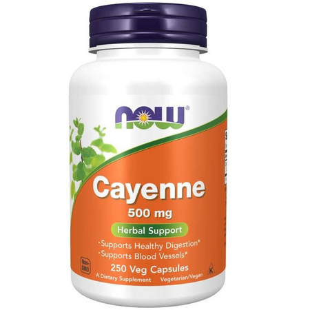 Now Foods Cayenne 500 mg 250 kapsúl