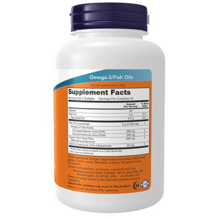 Now Foods Red Omega Fish Oil 180 kapsúl