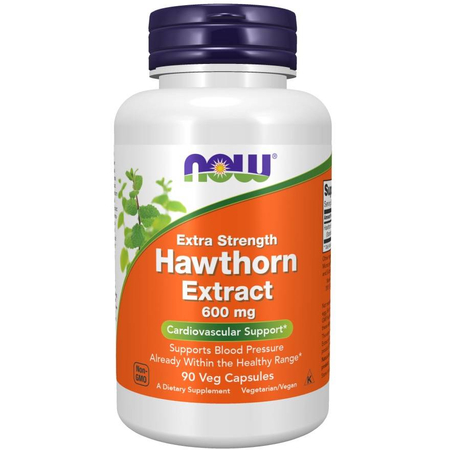 Now Foods Hawthorn Extract 600 mg Extra Strength 90 kapsúl