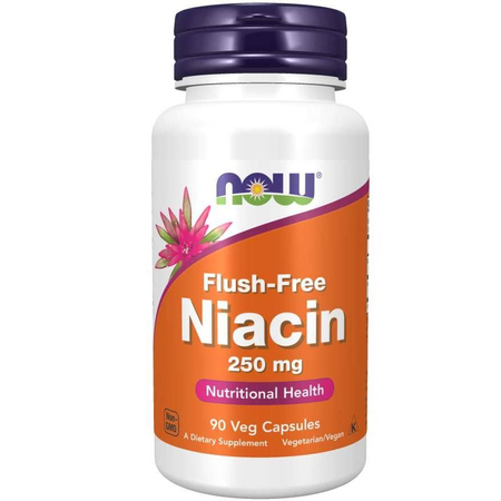 Now Foods Niacin 250 mg Flush Free 90 veg kapsúl