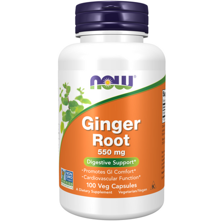 Now Foods Ginger Root 550 mg 100 veg kapsúl