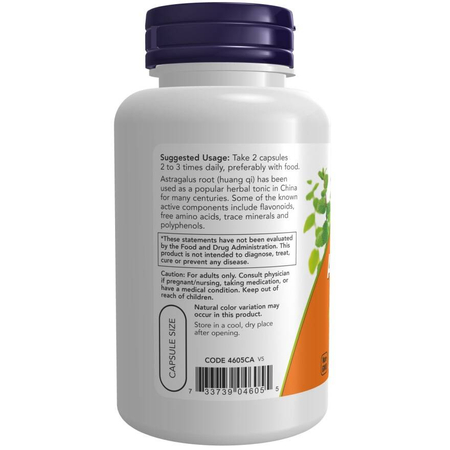 Now Foods Astragalus 500 mg 100 kapsúl