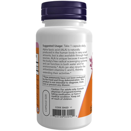 Now Foods Alpha Lipoic Acid 250 mg 60 kapsúl