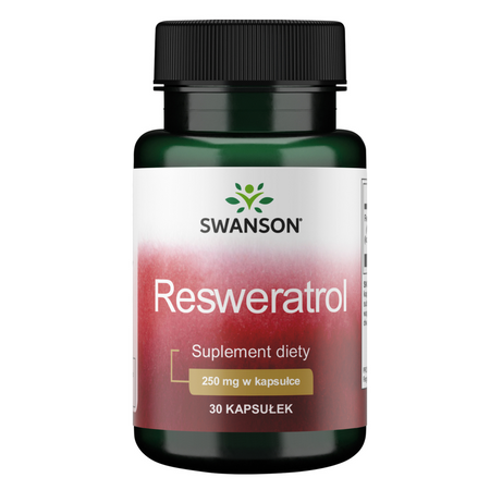Swanson Resveratrol 250 mg Higher Potency 30 kapsúl