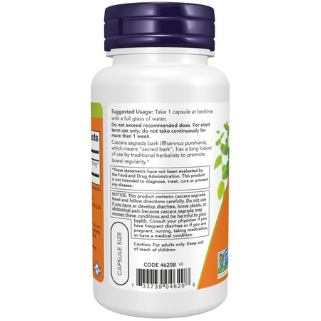 Now Foods Cascara Sagrada 450 mg 250 kapsúl