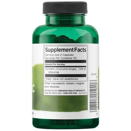 Swanson Full Spectrum Turmeric 720 mg 100 kapsúl