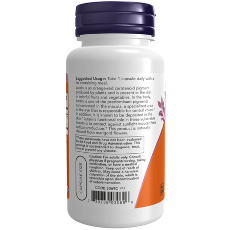 Now Foods Lutein 20 mg Double Strength 90 kapsúl