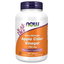 Now Foods Apple Cider Vinegar, Extra Strength 750 mg 180 tabliet