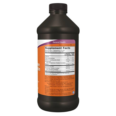 Now Foods Glukosamin, Chondroitin a MSM Liquid 473 ml