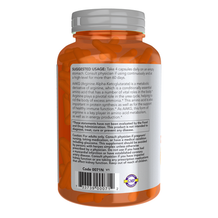 Now Foods AAKG 2200 mg 180 veg kapsúl