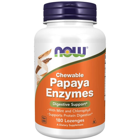 Now Foods Papaya Enzyme 180 cucací tabliet