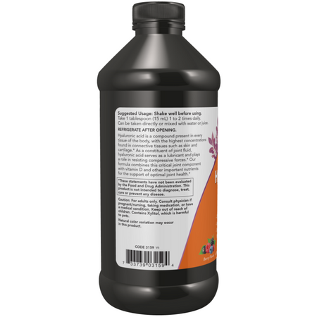 Now Foods Hyaluronic Acid Liquid 473 ml