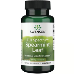 Swanson Full Spectrum Spearmint Leaf 400 mg 60 kapsúl