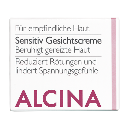 ALCINA For sensitive skin Sensitive Facial Cream – zjemňujúci pleťový krém pre citlivú a podráždenú pleť, 50 ml