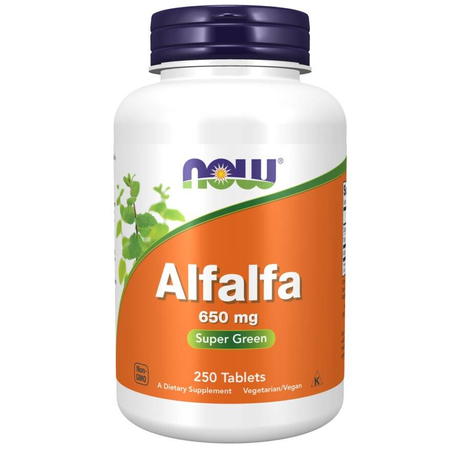 Now Foods Lucerna (Alfalfa) 650 mg 250 tabliet
