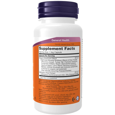 Now Foods Mushroom Immune Renew 90 kapsúl