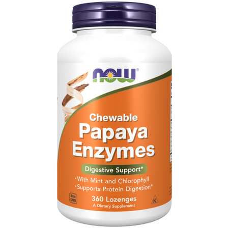 Now Foods Papaya Enzyme 360 cucací tabliet