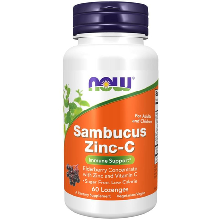 Now Foods Sambucus Zinc-C 60 tabliet