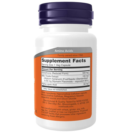 Now Foods Glutathione 500 mg 30 veg kapsúl