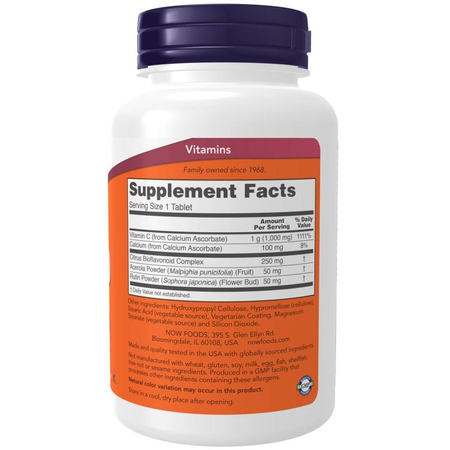 Now Foods Vitamin C-1000 Complex Buffered 180 tabliet
