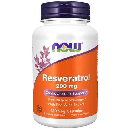 Now Foods Resveratrol 200 mg 120 kapsúl