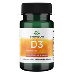 Swanson Vitamín D3 4000 iu Cholekalciferol 90 kapsúl