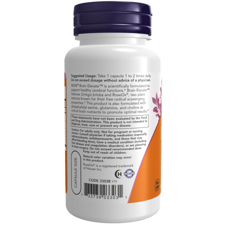 Now Foods Brain Elevate Formula 120 kapsúl